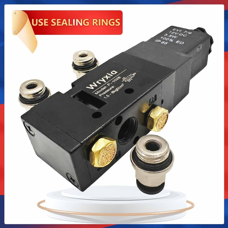 Wryxia Air Valve Push-Pull 4 Way 2 Position Manual Dump Truck Tailgate Valve BAV010 (electronic switch) - Image 5